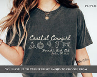 Coastal Cowgirl Bachelorette Shirt, Beach Bach Party Tee, Western Bridal Party Shirt, Cowgirl Bride Squad Gift, Custom Beach Bach Shirt