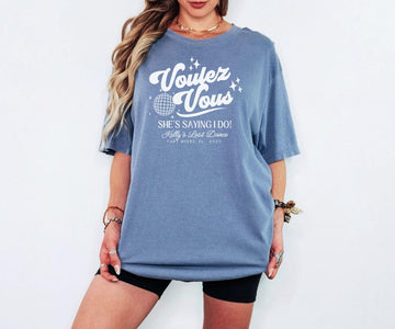 Voulez Vous Bachelorette Shirt – Disco Bride Tee, Custom Bach Party Shirts, Dancing Queen Theme, Retro 70s Outfit