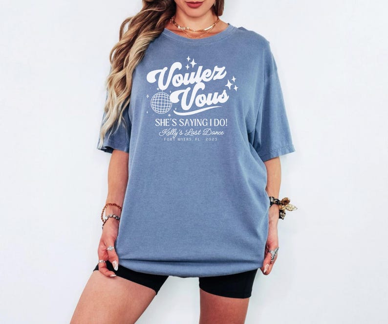 Voulez Vous Bachelorette Shirt – Disco Bride Tee, Custom Bach Party Shirts, Dancing Queen Theme, Retro 70s Outfit