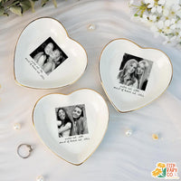 Custom Besties Photo Jewelry Dish, Maid of Honor Trinket Tray, Sister Keepsake, Bridal Gift