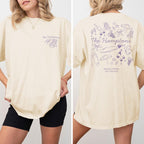 The Hamptons Bachelorette Doodle Icons Unisex Comfort Colors® T-Shirt, Girls Trip Tee, Two-Sided Design