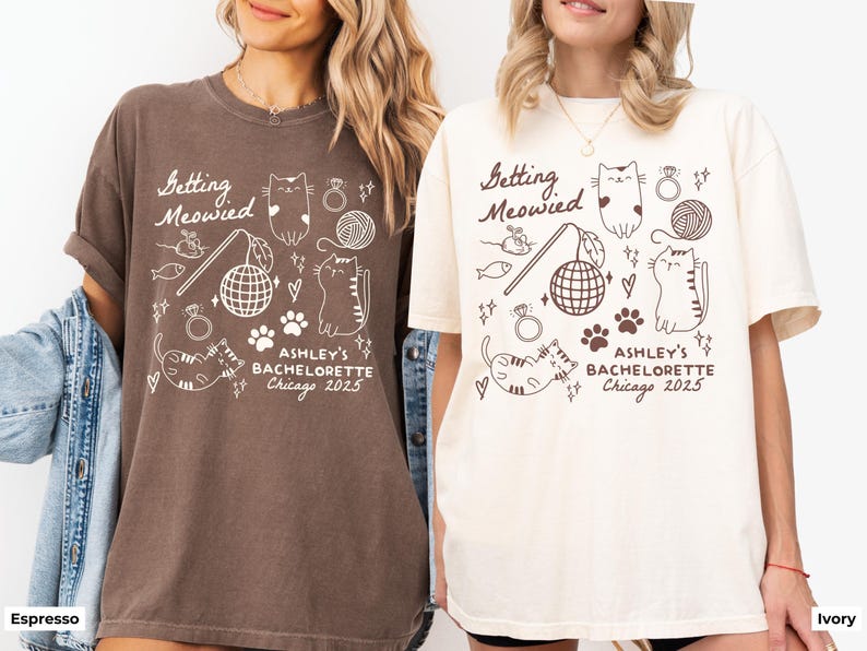 Cat Bachelorette Comfort Colors® Shirt, Getting Meowied Cat Bach Party Tee,Funny Bride Cat Shirt,Kitty Bach Tee,Cat Lover Bridal Party Shirt