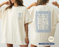Custom Beach Bachelorette Comfort Colors Shirt, Coastal Bride Trip Tee, Bikini Shell Cocktail Party Shirt