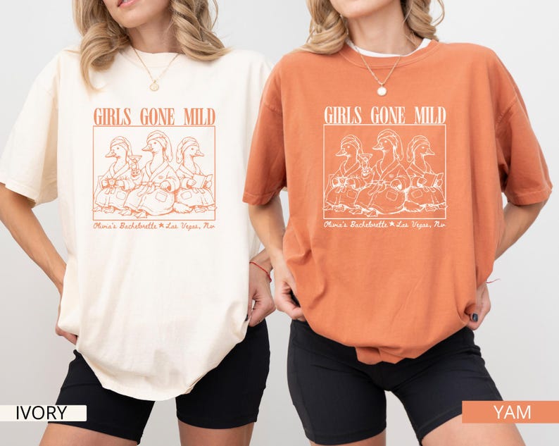 Custom Bachelorette Party Shirt, Girls Gone Mild Shirt, Goose Bachelorette Shirt, Bridesmaid Matching Shirts