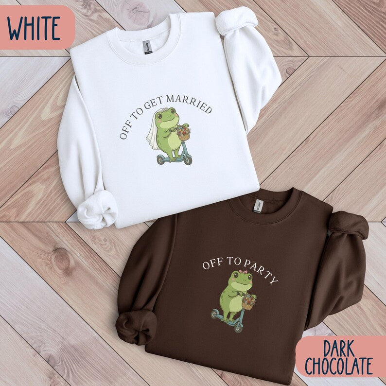Funny Frog Bachelorette Shirt, Off to Party Bride Tee, Comfort Colors Bach Club, Bridal Party Shirt, Wedding Weekend