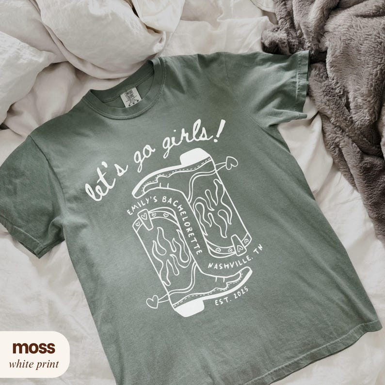 Let's Go Girls Bachelorette Party Shirts, Custom Last Rodeo Bach Comfort Colors Tee, Personalized Cowgirl Western Bach Merch