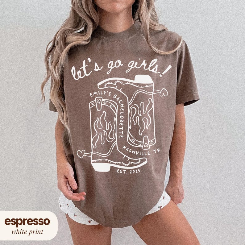 Let's Go Girls Bachelorette Party Shirts, Custom Last Rodeo Bach Comfort Colors Tee, Personalized Cowgirl Western Bach Merch