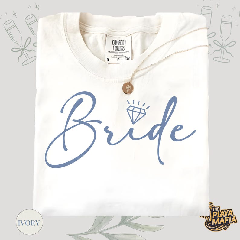 Comfort Colors® Custom Bride Bridesmaid Shirt, Briedsmaid Proposal Gift, Bridal Party T-shirt, Bach Party Shirt, Personalized Bride Tshirt
