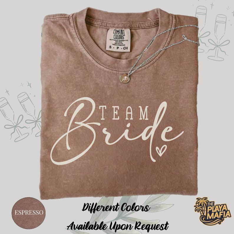 Comfort Colors® Custom Bride Bridesmaid Shirt, Briedsmaid Proposal Gift, Bridal Party T-shirt, Bach Party Shirt, Personalized Bride Tshirt