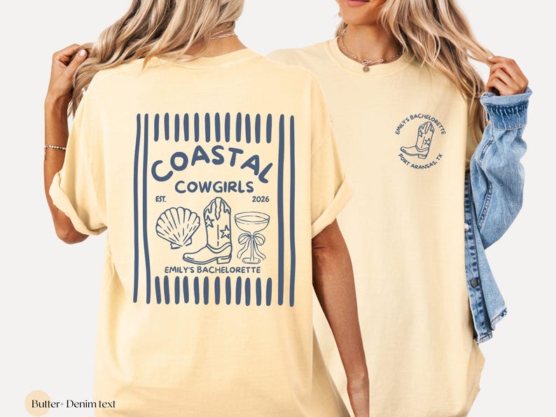 Coastal Cowgirl Bachelorette Shirt, Beach Bach Party, Western Theme