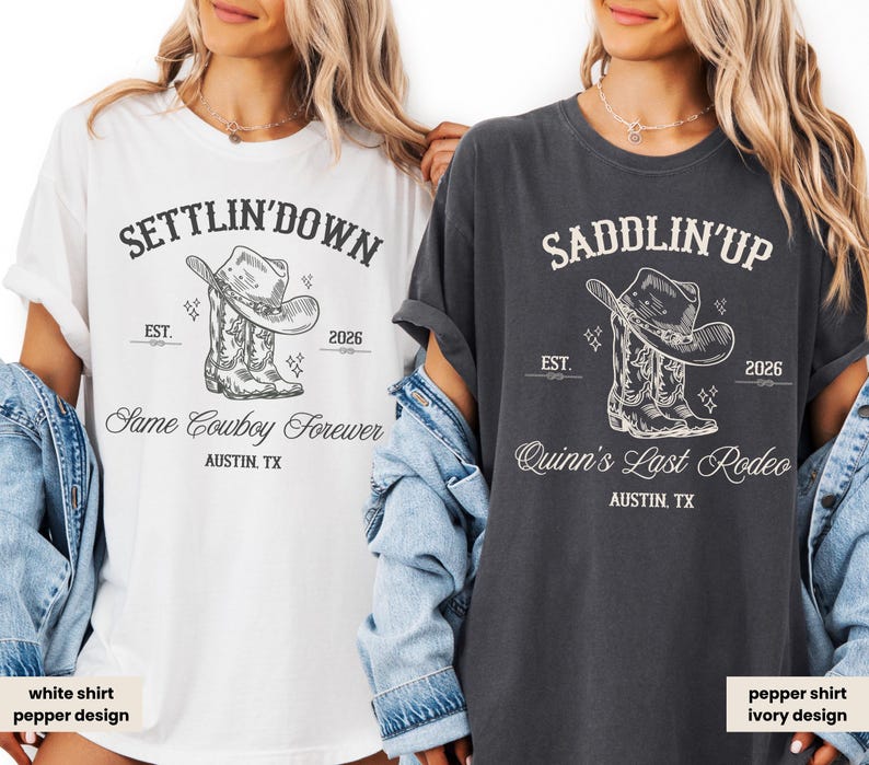 Last Rodeo Bachelorette Shirt, Personalized Location Western Bridal Party Shirt, Custom Western Bachelorette Shirt, Western Bride Shirt