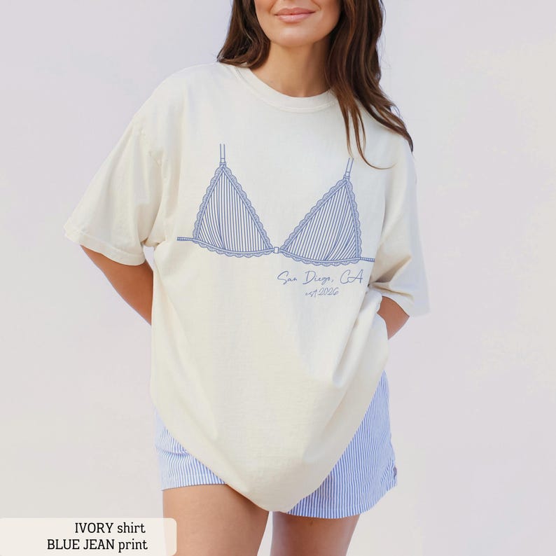 Custom Coastal Bachelorette Comfort Colors Shirt, Last Toast on the Coast, Bikinis and Martinis, Last Splash Seashells and Wedding Bells