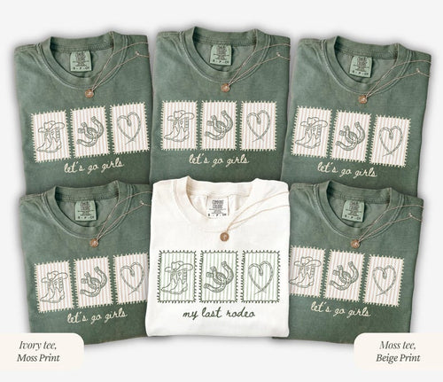 Western Nashville Bachelorette Comfort Colors Shirts, Matching Last Rodeo Bridesmaid Bride Tees, Western Bridal Party Gift, Cowgirl Bach