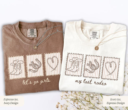 Western Nashville Bachelorette Comfort Colors Shirts, Matching Last Rodeo Bridesmaid Bride Tees, Western Bridal Party Gift, Cowgirl Bach