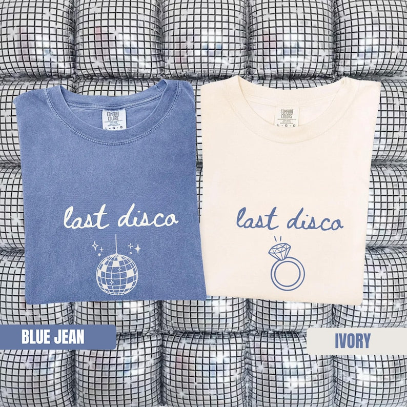 Last Disco Shirt Bachelorette Party Shirts Disco Bride tee Luxury Western Bach Cocktail Club Bridal Shower