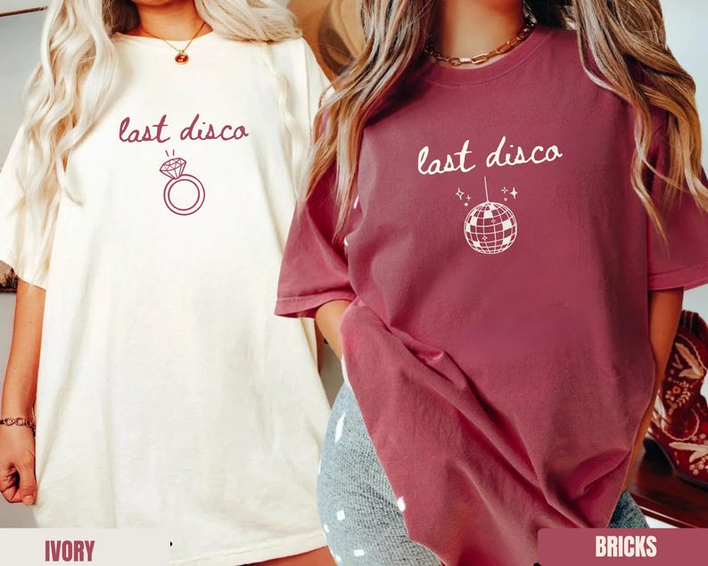 Last Disco Shirt Bachelorette Party Shirts Disco Bride tee Luxury Western Bach Cocktail Club Bridal Shower