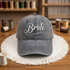 Embroidered Bride Baseball Cap, Washed Cotton Dad Hat, Bachelorette Party Gift