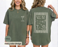 Custom Beach Bachelorette Comfort Colors Shirt, Coastal Bride Trip Tee, Bikini Shell Cocktail Party Shirt