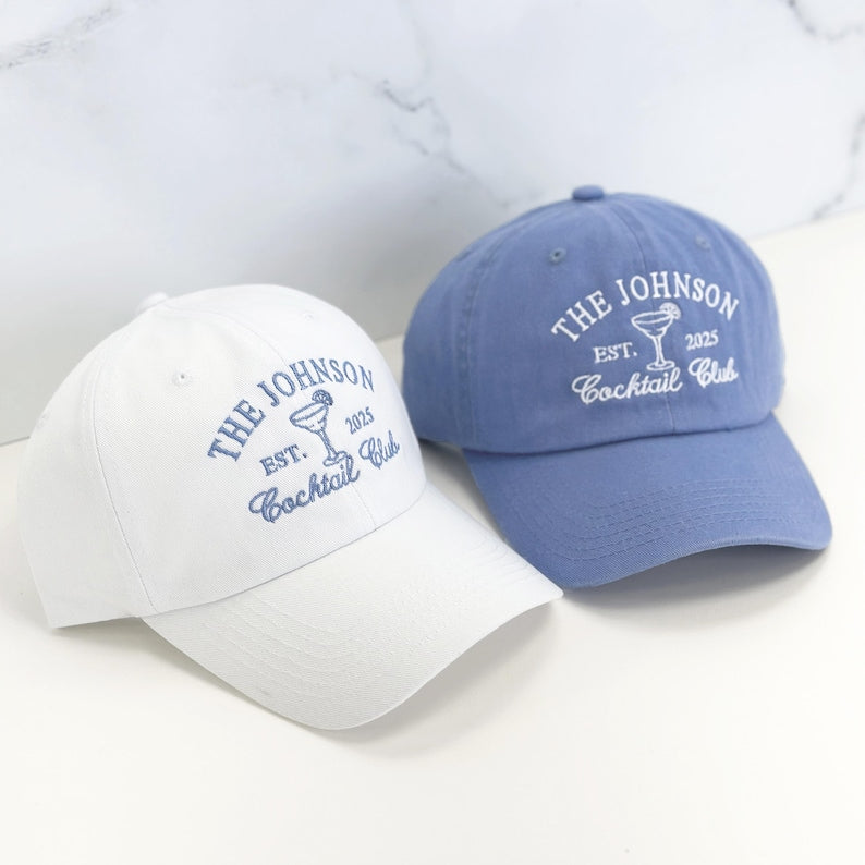 Custom Embroidered Bachelorette Hat, Personalized Cap, Bridesmaid Gift, Gift For Bride, Bachelorette Party, Bridal Party Gift