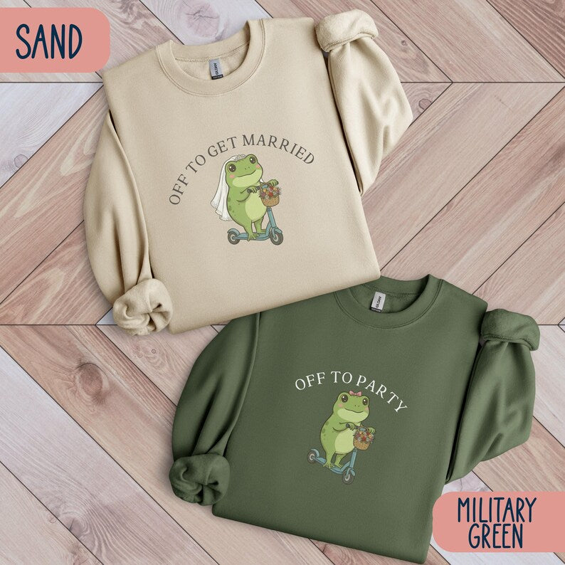 Funny Frog Bachelorette Shirt, Off to Party Bride Tee, Comfort Colors Bach Club, Bridal Party Shirt, Wedding Weekend