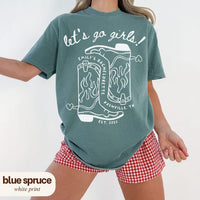 Let's Go Girls Bachelorette Party Shirts, Custom Last Rodeo Bach Comfort Colors Tee, Personalized Cowgirl Western Bach Merch
