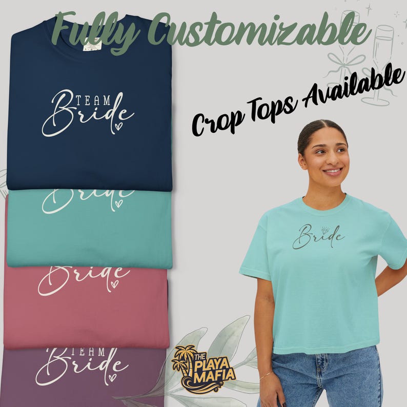 Comfort Colors® Custom Bride Bridesmaid Shirt, Briedsmaid Proposal Gift, Bridal Party T-shirt, Bach Party Shirt, Personalized Bride Tshirt
