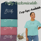 Comfort Colors® Custom Bride Bridesmaid Shirt, Briedsmaid Proposal Gift, Bridal Party T-shirt, Bach Party Shirt, Personalized Bride Tshirt