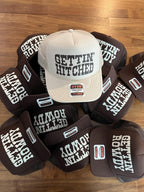 Getting Rowdy Trucker Hat, Getting Hitched Custom Hats
