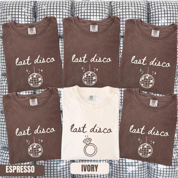 Last Disco Shirt Bachelorette Party Shirts Disco Bride tee Luxury Western Bach Cocktail Club Bridal Shower