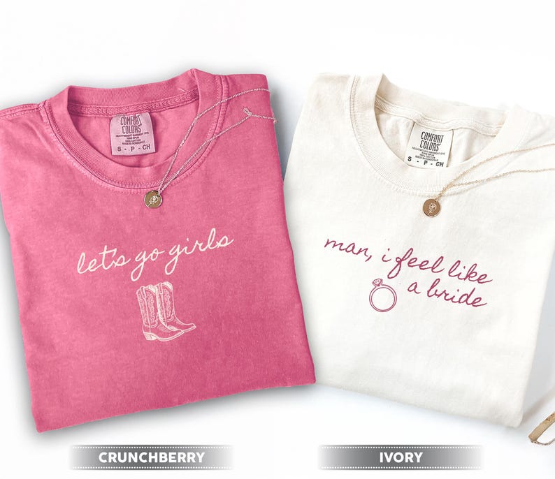 Western Nashville Bachelorette Comfort Colors® Shirts, Last Rodeo Country Bachelorette TShirt, Custom Let's Go Girls Bachelorette Party Tees