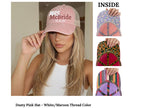 Custom Embroidered Wifey Wedding Date Gift for New Bride To-Be Text Mesh-Back Snapback Ponytail Retro Baseball Cap Vintage Style Trucker Hat