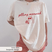 Cat Theme Bachelorette Shirts, Getting Meowied Cat Lover Bachelorette Party Tees