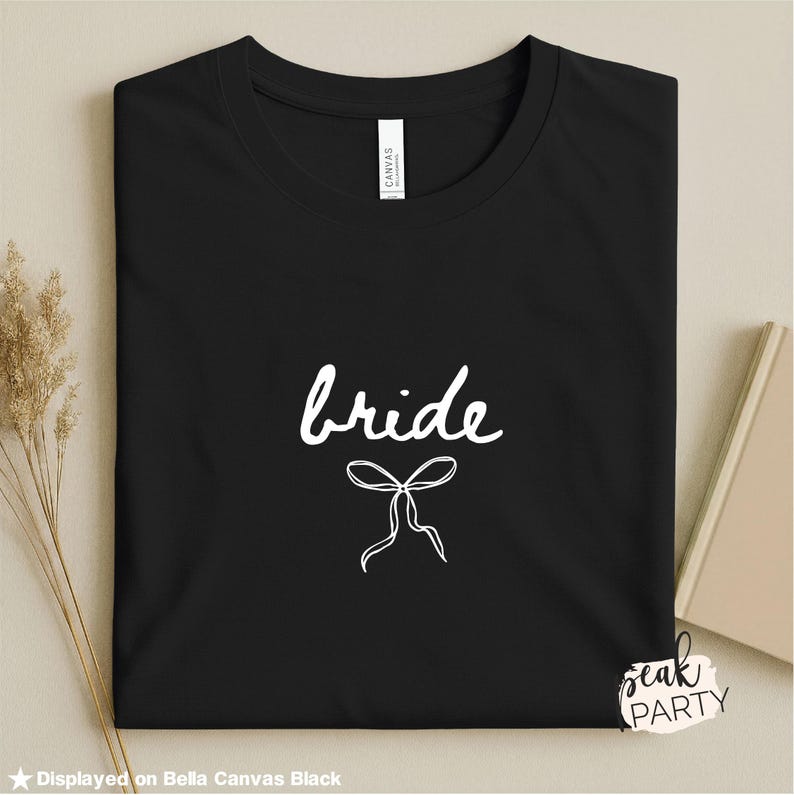 Coquette Bow Bridal Shirt, Bachelorette Outfit for Bride, Wedding Day Tee, Engagement Gift for Bride, Bridal Shower Gift, Bridal Party Shirt