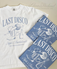 Last Disco Bachelorette Shirts, Disco Bride Custom Shirt, Comfort Colors Bachelorette Shirts