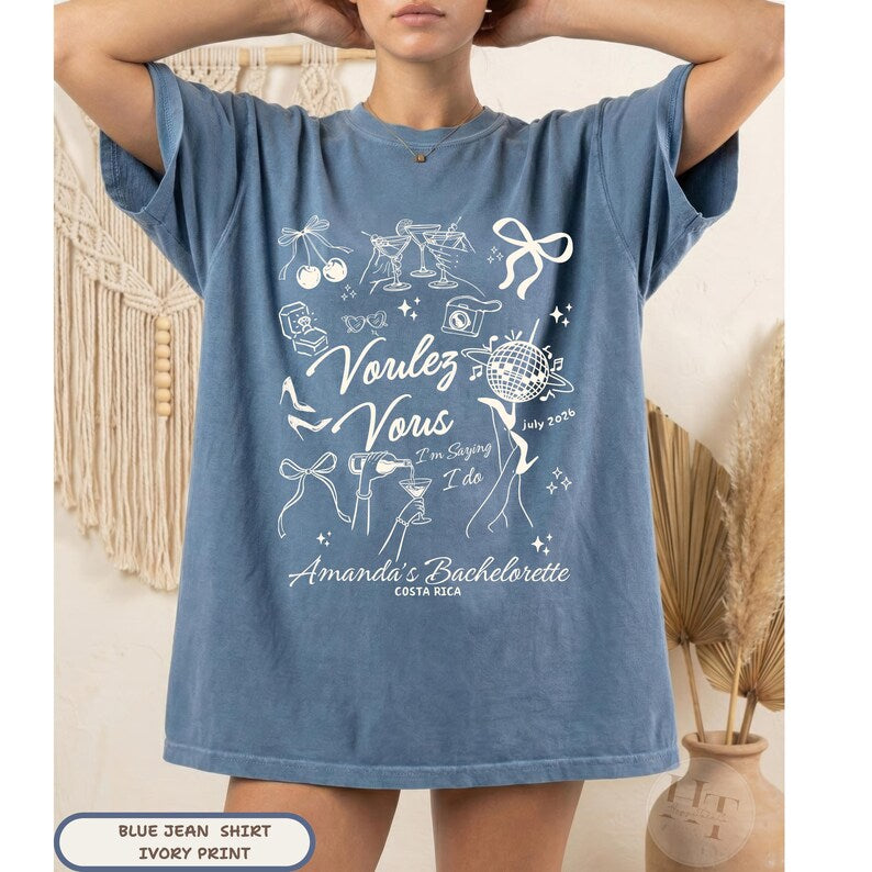 Gimme Bachelorette Party Shirts Custom Funny Disco Theme Bride Shirt Voulez Vous Before I to Girls Trip Shirt Dancing Queens Last Disco Bach