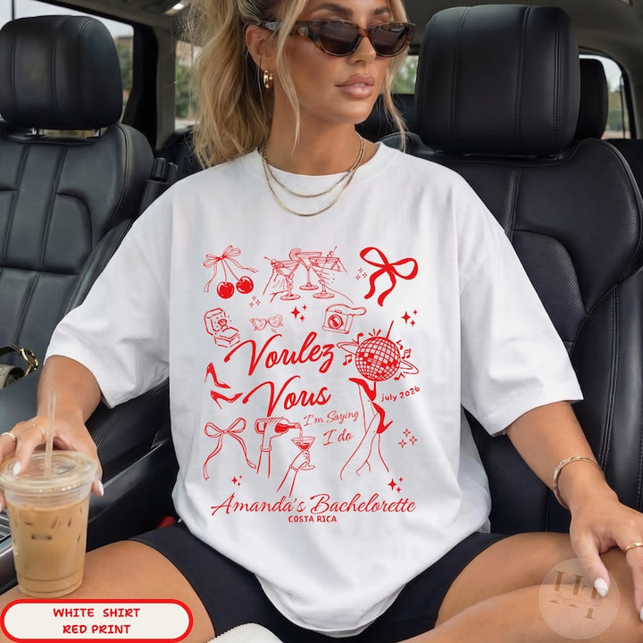 Gimme Bachelorette Party Shirts Custom Funny Disco Theme Bride Shirt Voulez Vous Before I to Girls Trip Shirt Dancing Queens Last Disco Bach