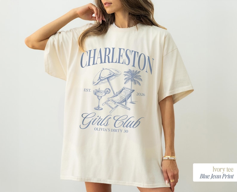 Charleston Bachelorette Shirt, Custom Bach Club Shirt, Custom Location Bachelorette Shirts, Personalized Girls Trip Shirt