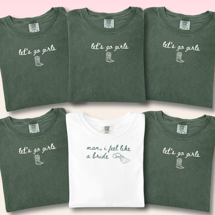 Lets Go Girls Bachelorette Shirts, Last Rodeo Tee, Western Cowgirl Bach Party Tees, Nashville Girls Trip Shirts, Bride Squad Outfit
