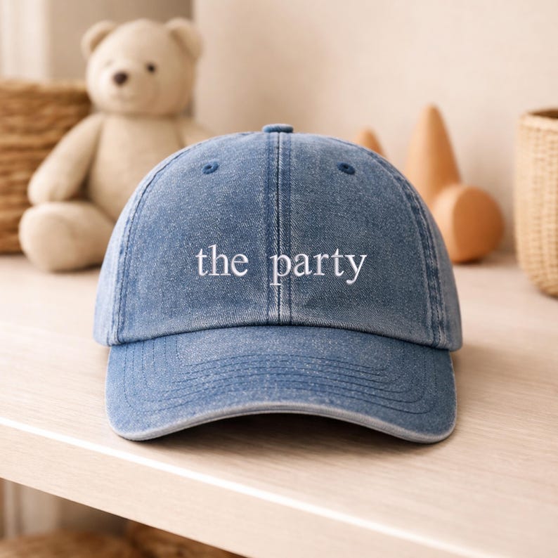 Embroidered The Bride and The Party Caps, Custom Bachelorette Party Hat, Team Bride Vintage Baseball Hat, Bridal Shower Gift, Bach Party Cap