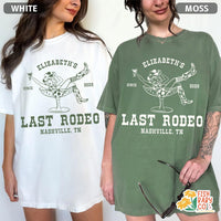 Custom Last Rodeo Bachelorette Party Shirt, Western Cowgirl Bridal Shower
