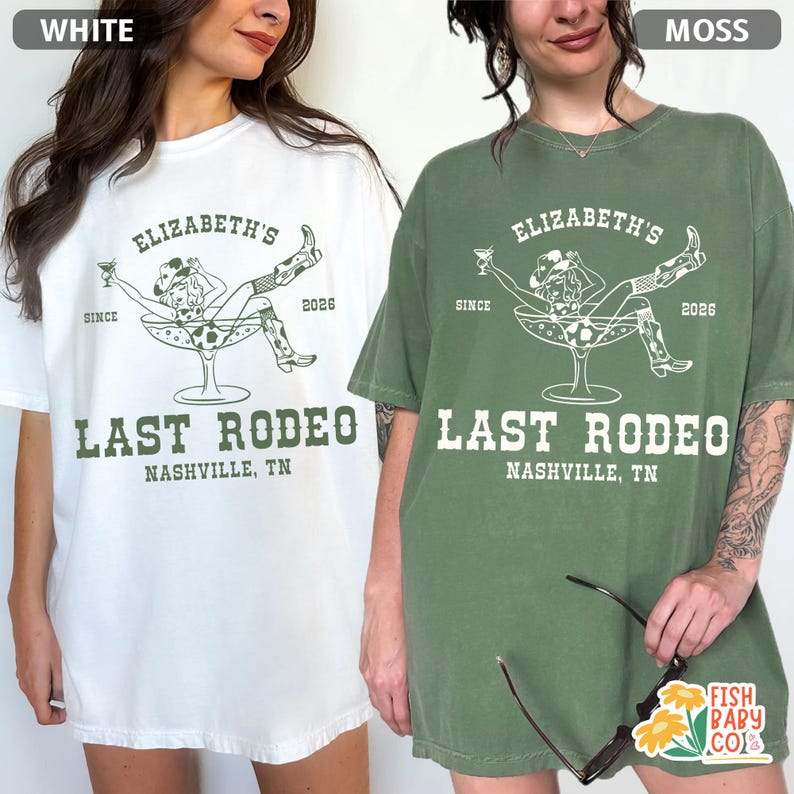 Custom Last Rodeo Bachelorette Party Shirt, Western Cowgirl Bridal Shower