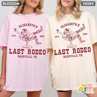 Custom Last Rodeo Bachelorette Party Shirt, Western Cowgirl Bridal Shower