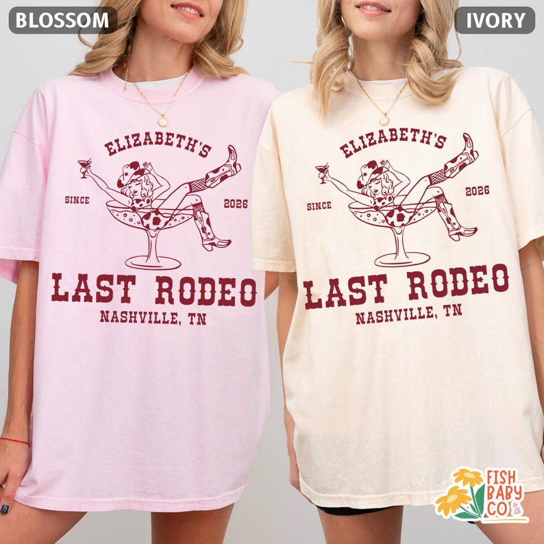 Custom Last Rodeo Bachelorette Party Shirt, Western Cowgirl Bridal Shower
