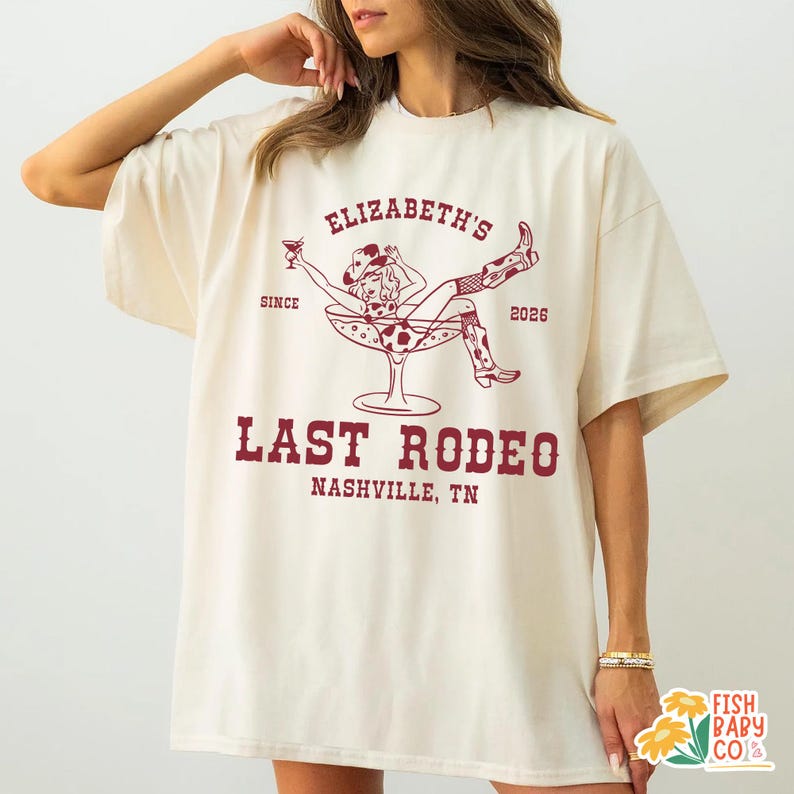 Custom Last Rodeo Bachelorette Party Shirt, Western Cowgirl Bridal Shower