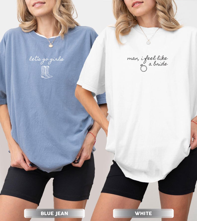 Western Nashville Bachelorette Comfort Colors® Shirts, Last Rodeo Country Bachelorette TShirt, Custom Let's Go Girls Bachelorette Party Tees