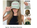 Custom Embroidered Wifey Wedding Date Gift for New Bride To-Be Text Mesh-Back Snapback Ponytail Retro Baseball Cap Vintage Style Trucker Hat