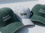 Happy Camper Bride Embroidered Hat, Bachelorette Party Camping Gift Cap, Embroidered Camp Bachelorette Hat, Bridal Party Gift, Bachelorette