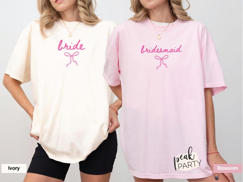 Coquette Bow Bridal Shirt, Bachelorette Outfit for Bride, Wedding Day Tee, Engagement Gift for Bride, Bridal Shower Gift, Bridal Party Shirt