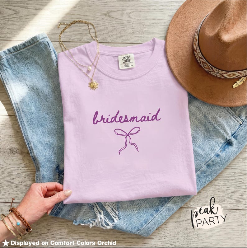 Coquette Bow Bridal Shirt, Bachelorette Outfit for Bride, Wedding Day Tee, Engagement Gift for Bride, Bridal Shower Gift, Bridal Party Shirt