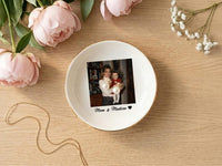 Personalized Bestie Photo Trinket Dish, Photo Jewelry Dish, Jewelry Ring Dish, Bridesmaid Proposal, Maid of Honor, Photo Trinket Dish